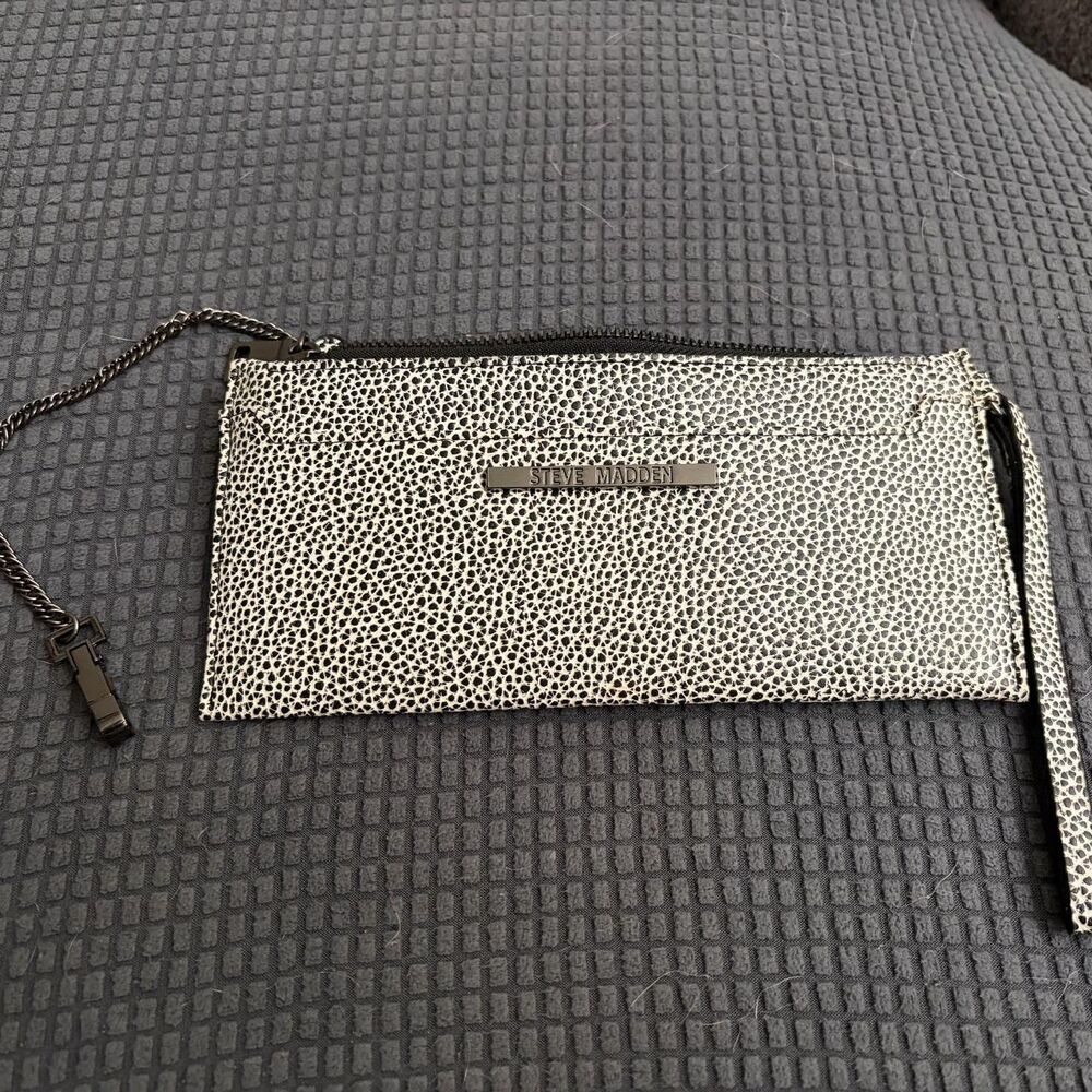 Steve-madden Women's Black and White Wallet-purses